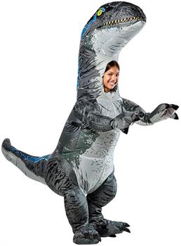 Kids' Jurassic World Blue Velociraptor Inflatable Costume