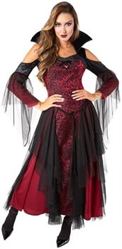 Women's Red Vintage Vampiress Costume