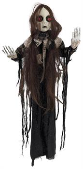 35-inch Spooky Girl Light Up Hanging Decoration