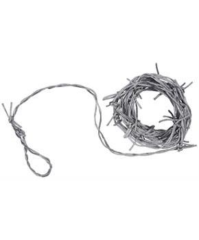 Silver Barbed Wire Garland