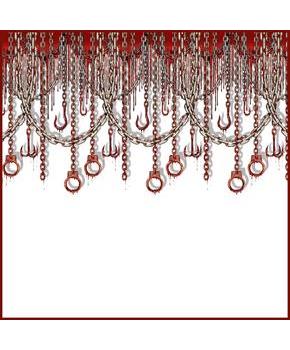 Bloody Chains & Hooks Backdrop