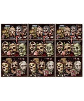 Scary Heads Backdrop