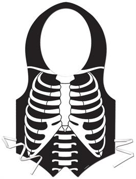 Plastic Skeleton Rib Cage Vest