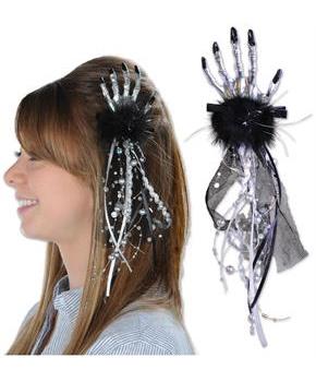 Skeleton Hand Hair Clip