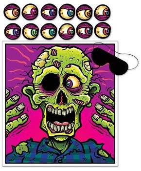 Pin The Eyeball On The Zombie Game