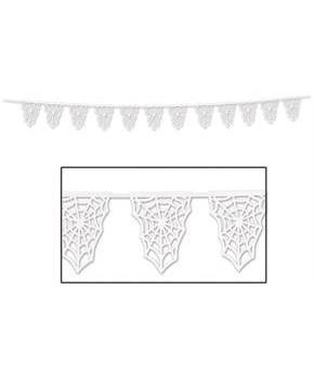 Die-Cut Spider Web Pennant Banner