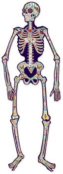 Jointed Day Of The Dead Skeleton