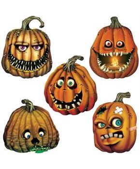 Creepy Jack-O-Lantern Cutouts