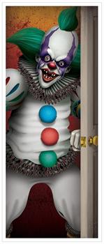 Creepy Clown Door Cover