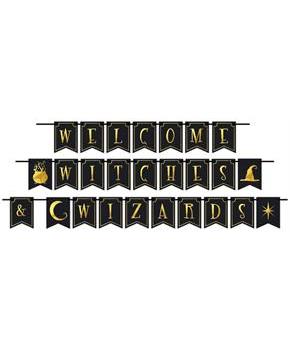 Foil Welcome Witches & Wizards Streamer