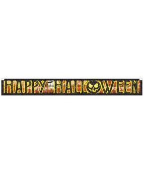 Metallic Happy Halloween Banner