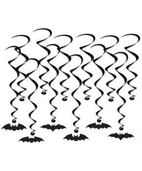 Bat Silhouette Whirls