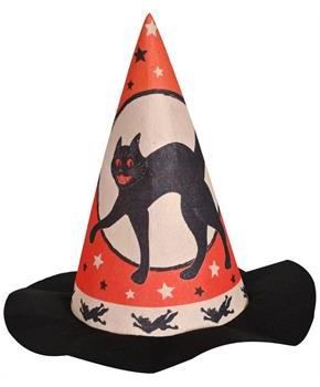 Vintage Halloween Felt Witch Hat