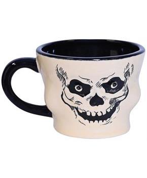 Vintage Halloween Ceramic Skull Mug