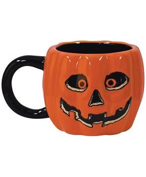 Vintage Halloween Ceramic J-O-L Mug