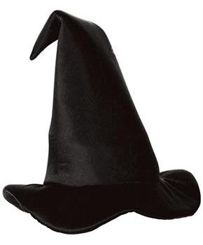 Satin-Soft Black Witch Hat