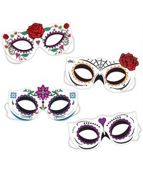 Day Of The Dead Half Masks