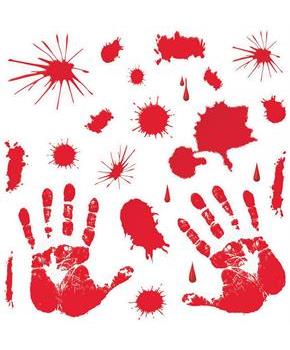 Bloody Handprint Clings