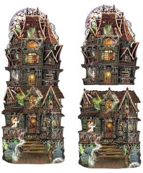 Jumbo Haunted House Cutouts