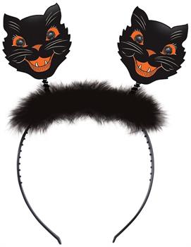 Vintage Halloween Cat Boppers
