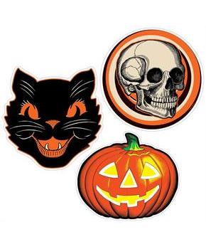 Plastic Vintage Halloween Cutouts