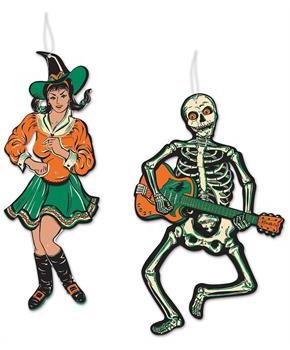 Vintage Halloween Jointed GoGo Dancers