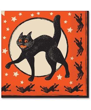 Vintage Halloween Luncheon Napkins