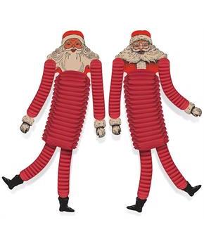 Vintage Christmas Santa Tissue Dancers
