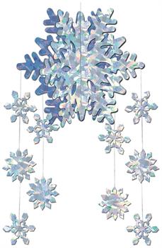 3-D Snowflake Mobile