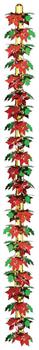 Poinsettia & Holly Garland/Column