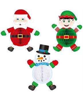 Tissue Elf, Santa & Snowman
