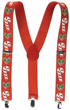 Candy Cane & Holly Suspenders