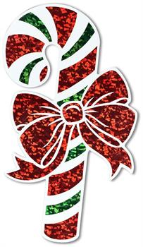 Prismatic Candy Cane Cutout