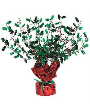 Holly & Berry Gleam 'N Burst Centerpiece