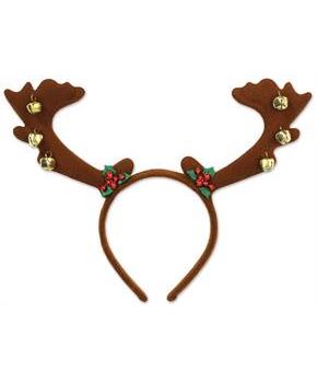 Reindeer Antlers w/Bells