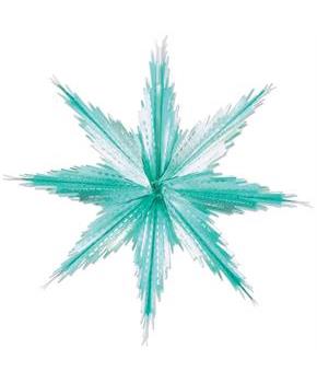 2-Tone Metallic Snowflakes
