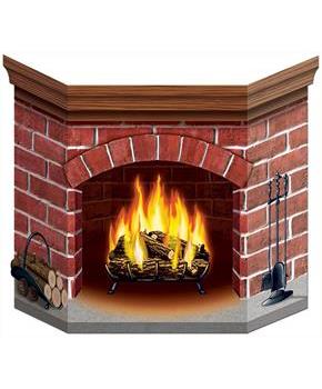 Brick Fireplace Stand-Up