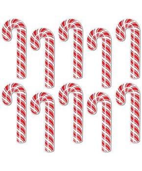 Mini Candy Cane Cutouts