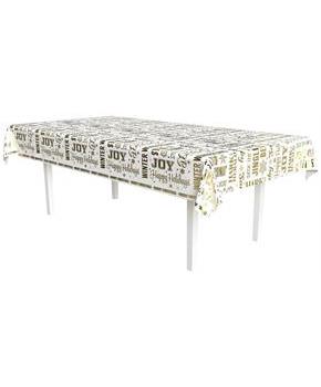 Metallic Holiday Expressions Tablecover