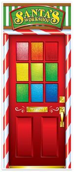 Santa's Workshop Door Cover