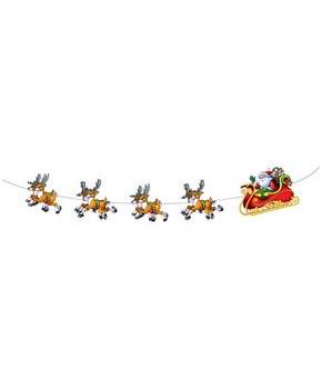 Santa & Sleigh Streamer