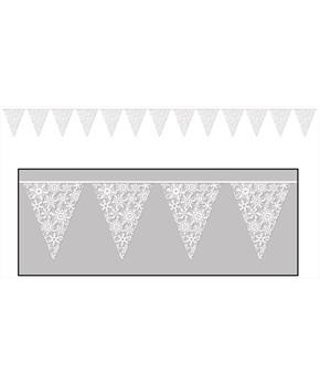 Snowflake Pennant Banner