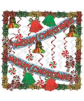 Merry Christmas Metallic Decorating Kit
