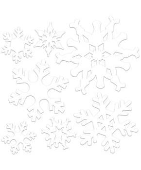 Plastic Die-Cut Snowflakes