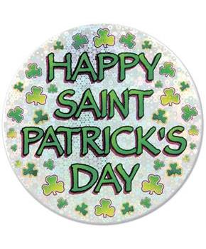 Happy St Patrick's Day Button