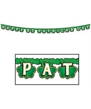Shamrock Happy St Patrick's Day Streamer