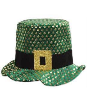 Plush Gold Shamrock Hat