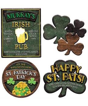 St Patrick's Day Sign Cutouts