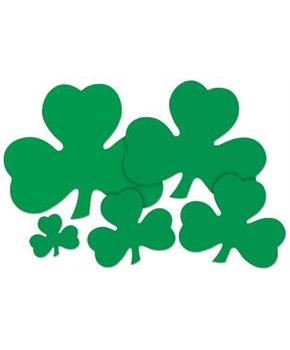 Printed Shamrock Cutout