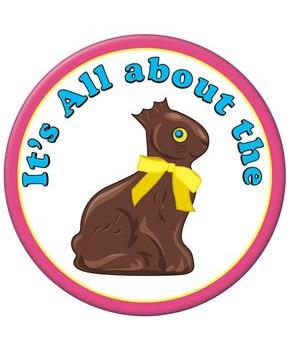 Chocolate Bunny Button